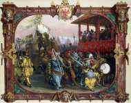 Menzel Adolph von Festive Procession and Tournament in Berlin in 1592 under the Leadership of Johann Georg of Branderburg - Hermitage